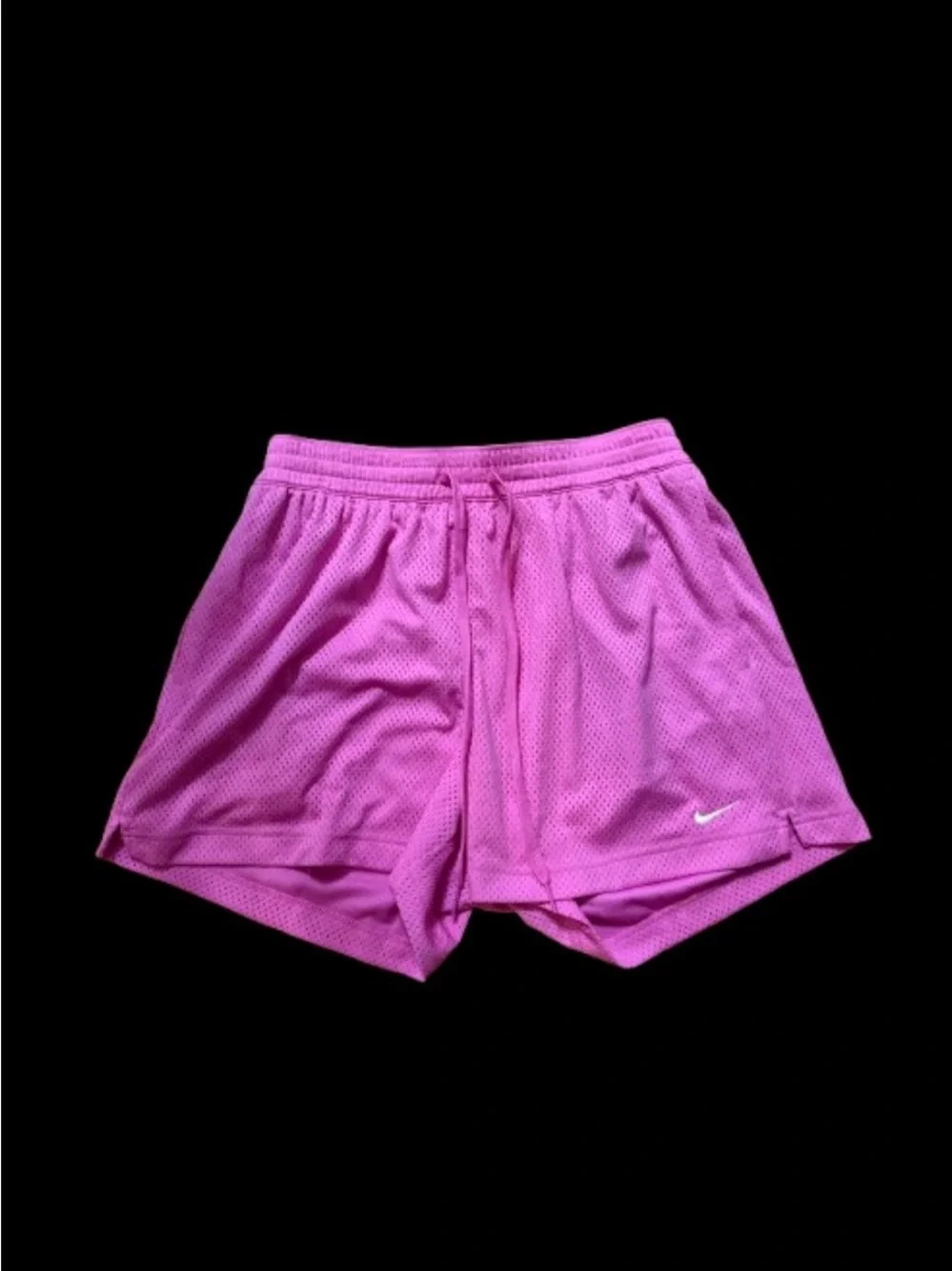 Nike Women's Bright Pink Mesh Athletic Shorts